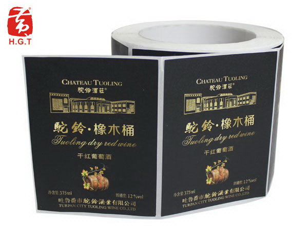 酒标签烫金